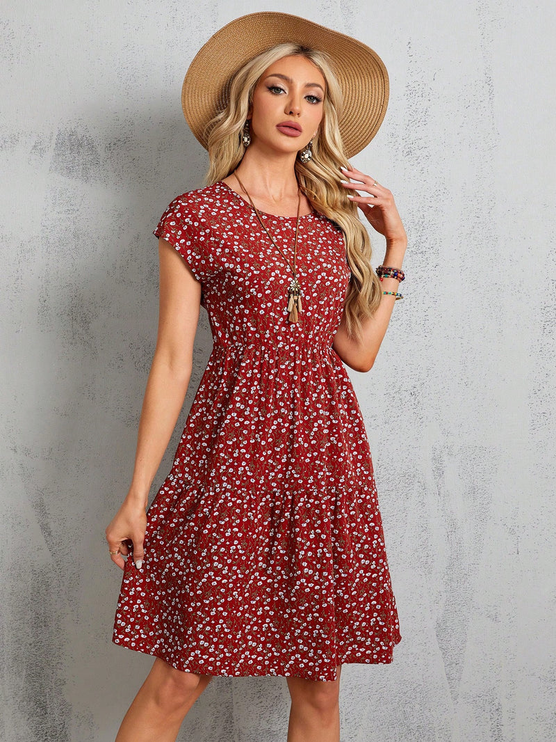 Vestido Bata floral Londres - Tiffani Moda Feminina